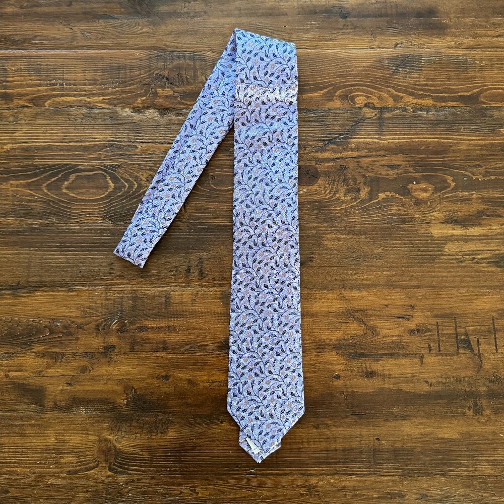 Eton Shirt Purple Silk Tie